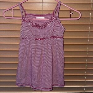 Old Navy red striped Tank top. Girls size XS